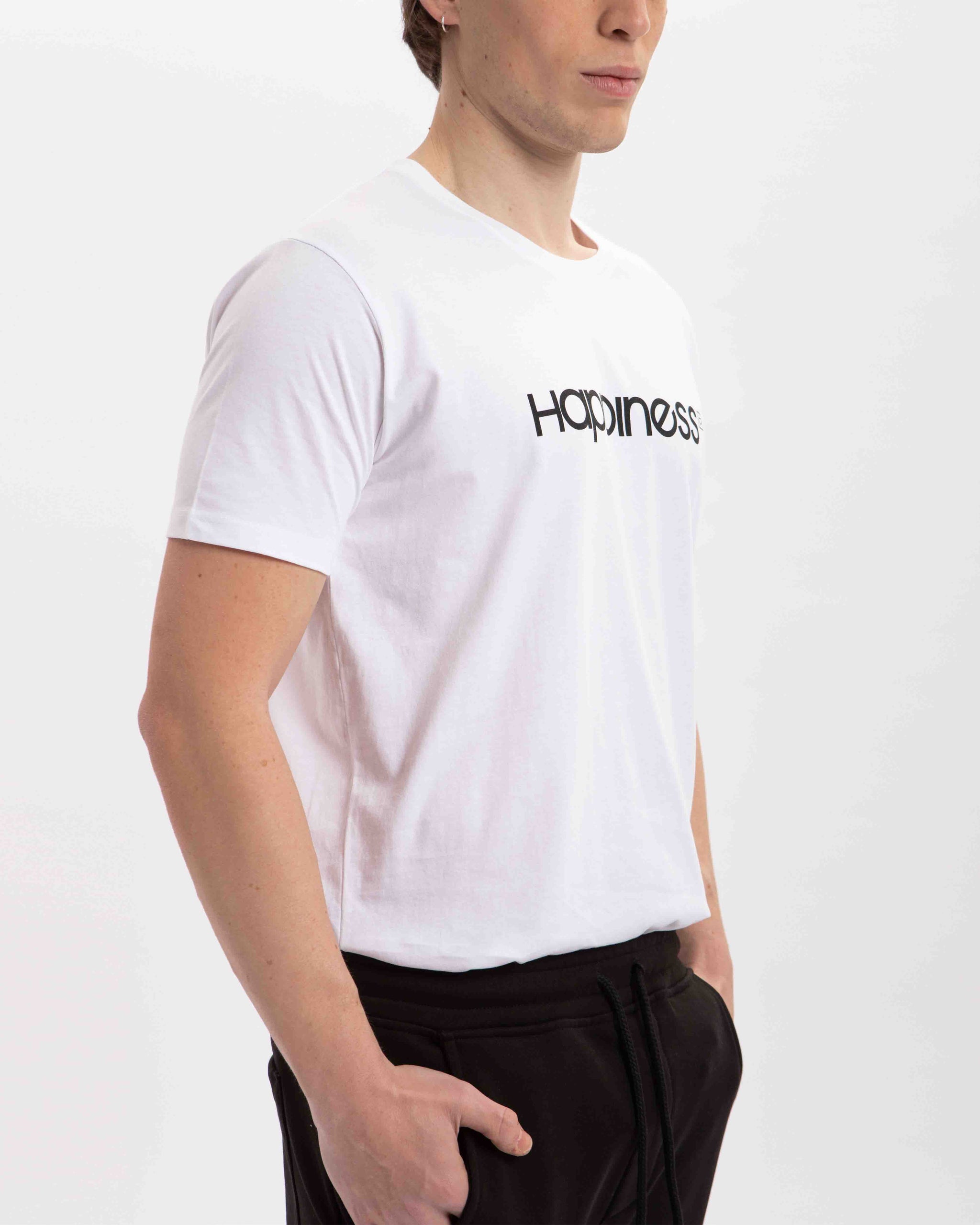 T-shirt " Carta Re Di Denari " Bianca The Happiness Is Have My T-shirt New - Foto 5