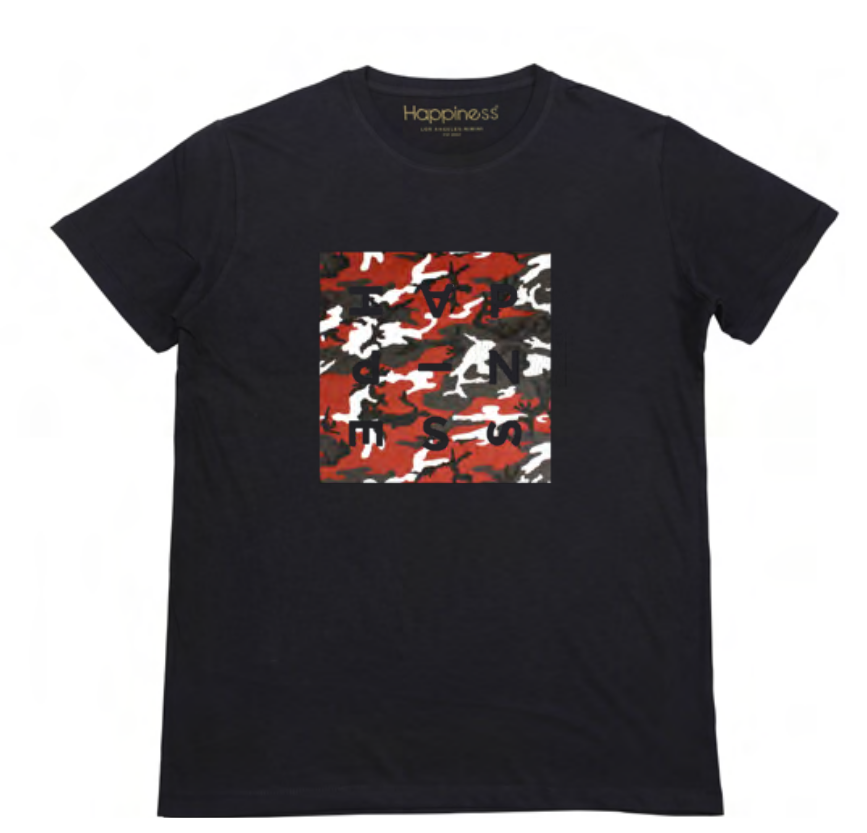 T-shirt Uomo - Red Camo Logo - Happiness Shop Online