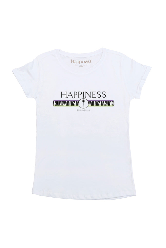 T-Shirt Donna - Zebra Happiness - Happiness Shop Online