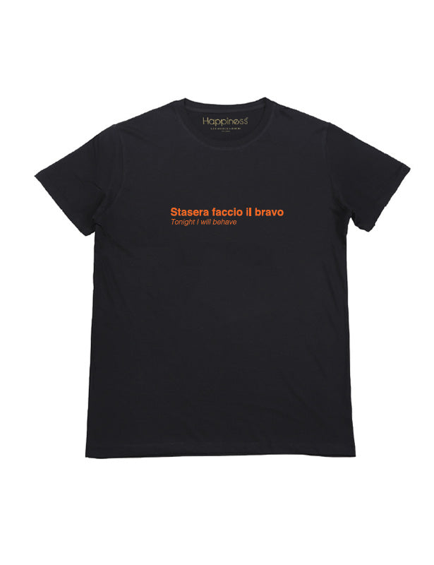 T-shirt Bambino - Stasera Faccio il Bravo - Happiness Shop Online