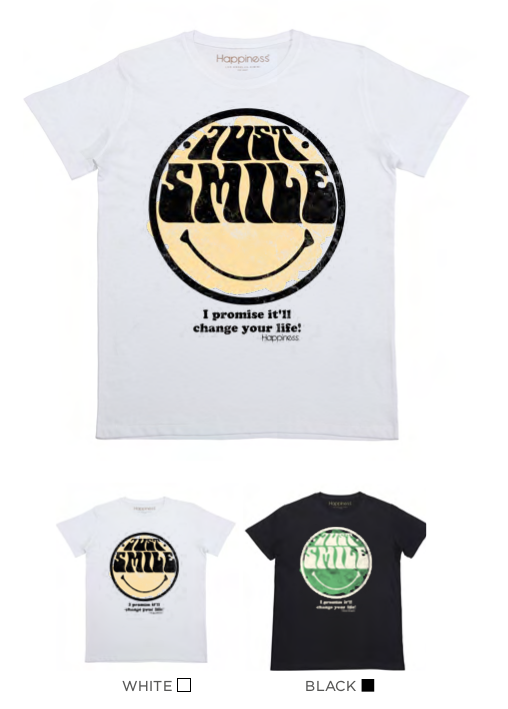 T-Shirt Bimbo - Just Smile - Happiness Shop Online
