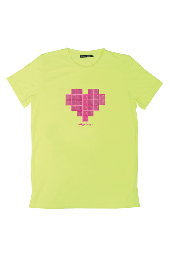 T-Shirt Donna - Tetris Heart Happiness - Happiness Shop Online