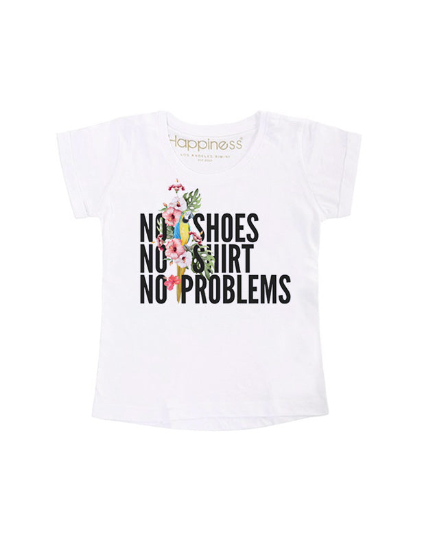 T-Shirt Bambina - No Problems - Happiness Shop Online