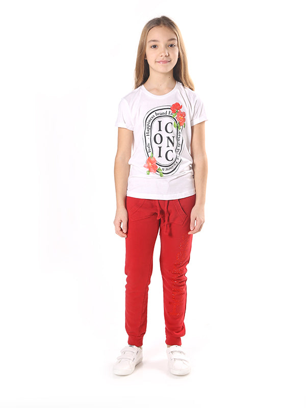 T-Shirt Bambina - Quadro Iconic Flowers - Happiness Shop Online