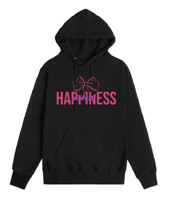 Hoodie Bimba - Ribbon Happiness - Laminata - Happiness Shop Online