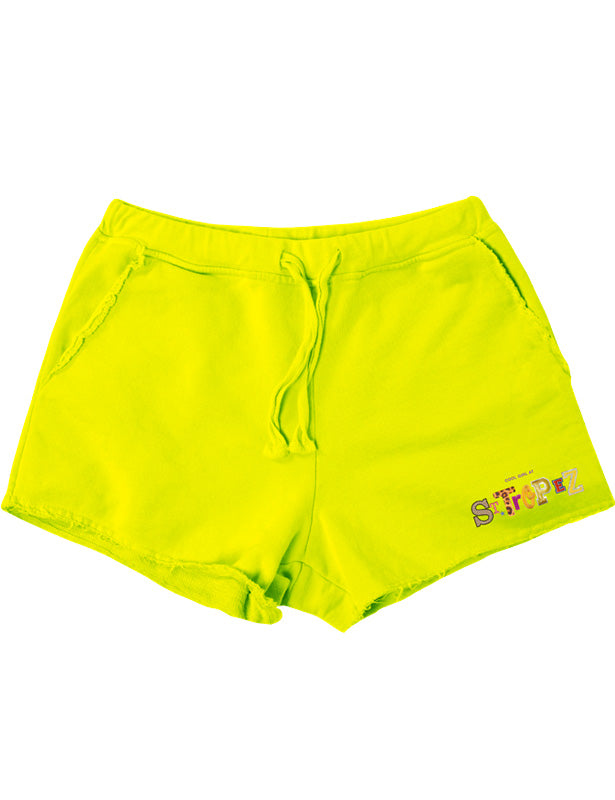 Shorts Bambina - Hot St - Neon Yellow - Happiness Shop Online