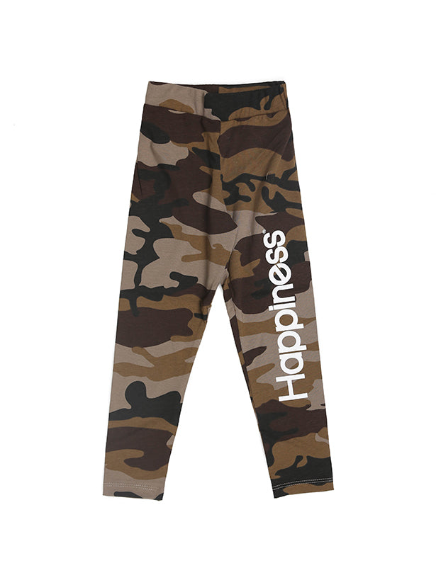 Leggings Bambina Camouflage Happiness - Happiness Shop Online
