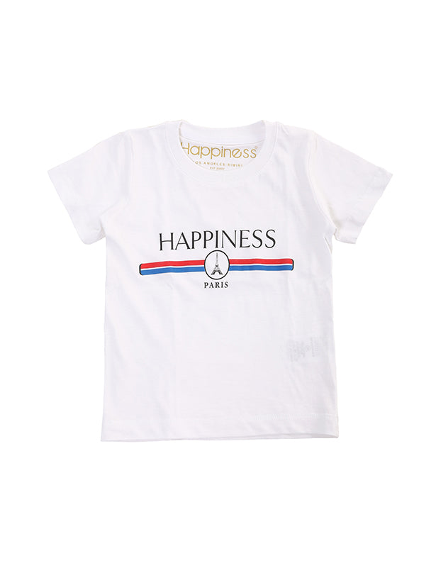 T-Shirt Bambino - Fw Logo Paris - Happiness Shop Online