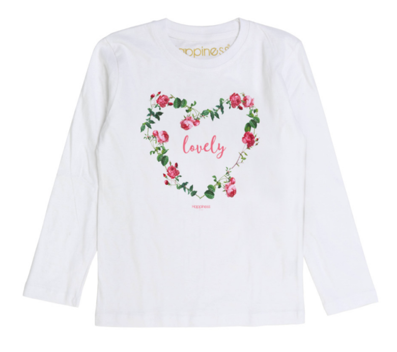 T-Shirt Long Sleeves Bambina - Lovely - Happiness Shop Online