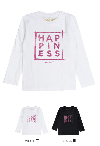 T-Shirt Long Sleeves Bimba - Happiness Est. 2007 - Strass & Perle - Happiness Shop Online
